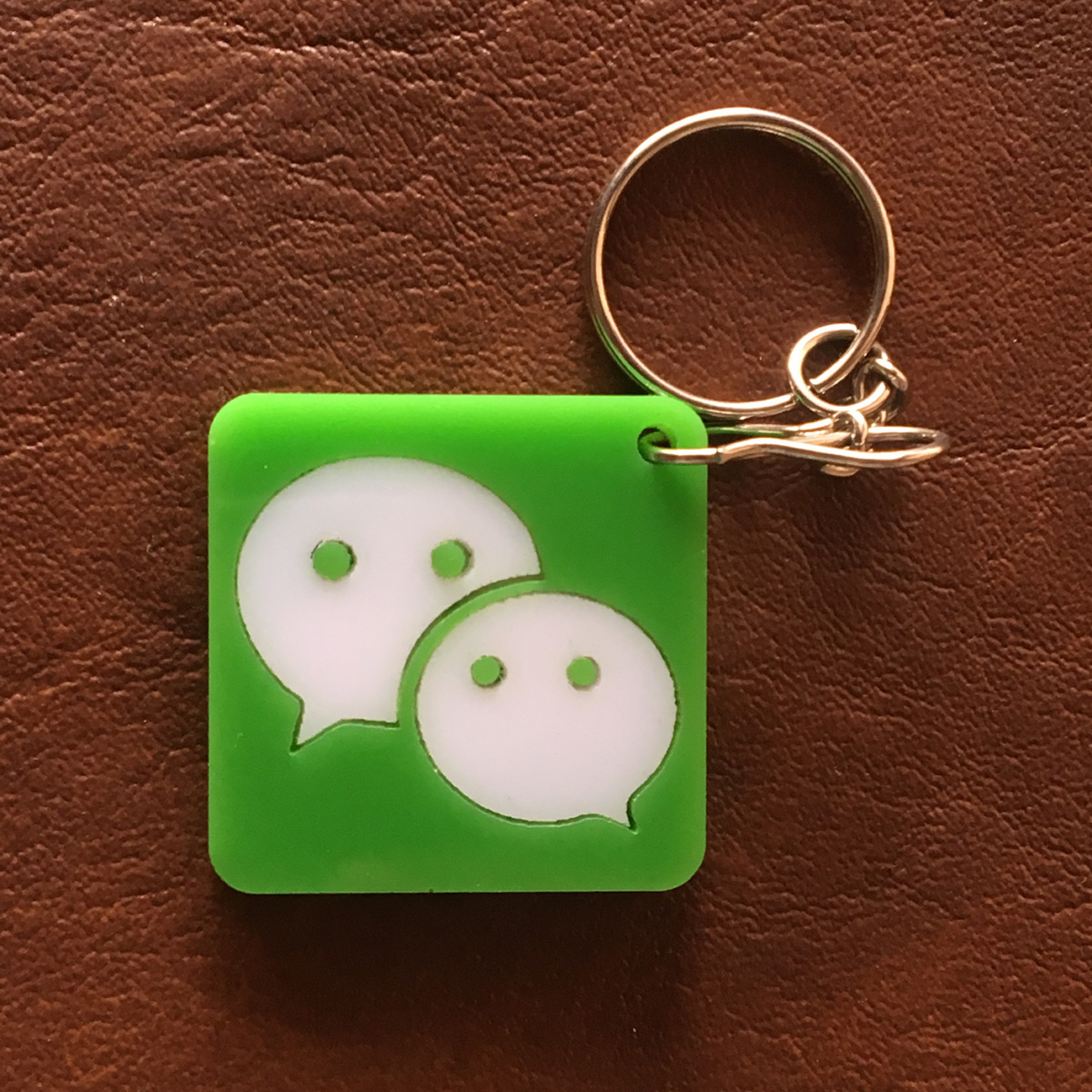 Wechat logo and colorful graphics icon on a white Vector Image